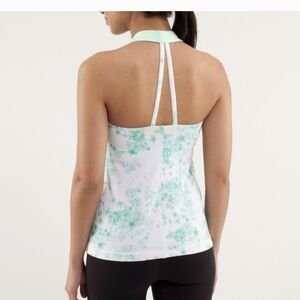 Lululemon Open Soul Tank Frangipani Very Green / Fresh Teal